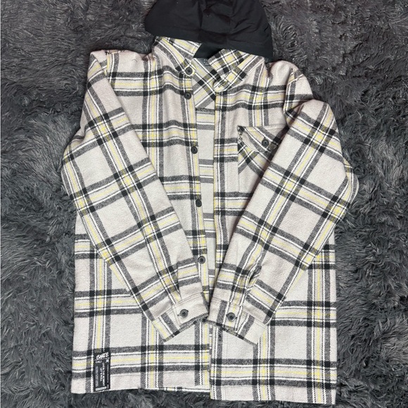 Primark Other - Plaid Hooded Jacket with Black and Yellow Accents Size Kids 12-13 Yrs old